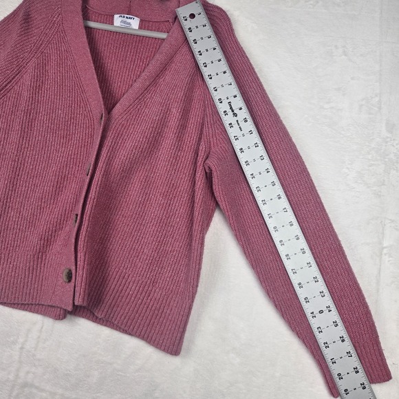 Old Navy Women's Pink Cardigan Sweater‎ Size Large Buttons Knit - Picture 7 of 8